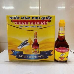 Hộp 6 Chai 200ml Nước Mắm Thanh Phương 40 Độ Đạm