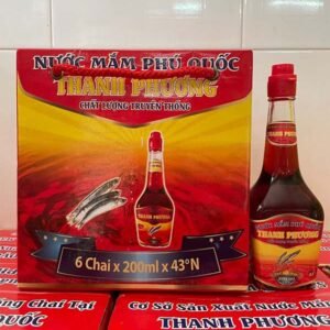 Hộp 6 Chai 200ml Nước Mắm Thanh Phương 43 Độ Đạm