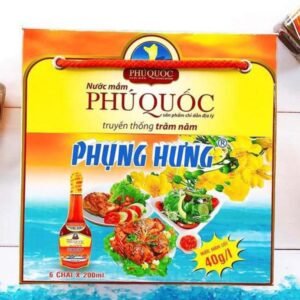 Hộp 6 chai nước mắm Phụng Hưng cốt nhĩ 200ml 40 độ đạm